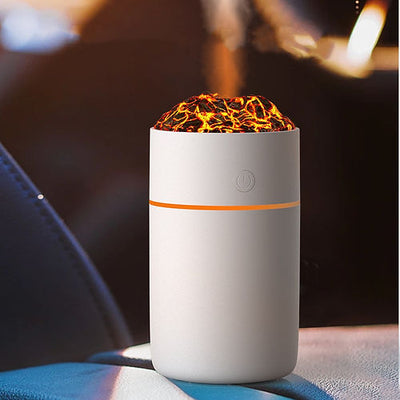 Small Hydrating Moisturizing Sprayer Volcano Humidifier Colorful Atmosphere Light Humidifier (random Color)